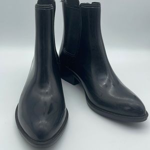 Jeffrey Campbell Stormy Chelsea Rain Boots Pointed Toe Sz 9